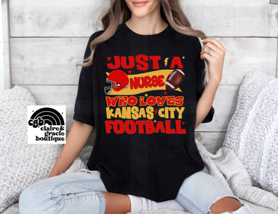 Kansas City Football NURSE | Black NEW 2024