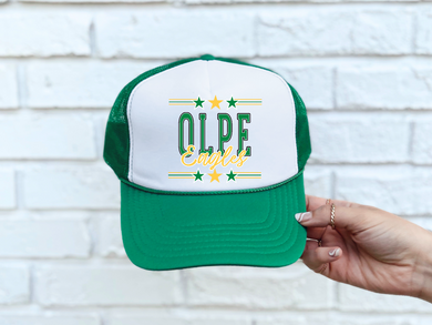 Olpe Eagles Green Trucker Hat