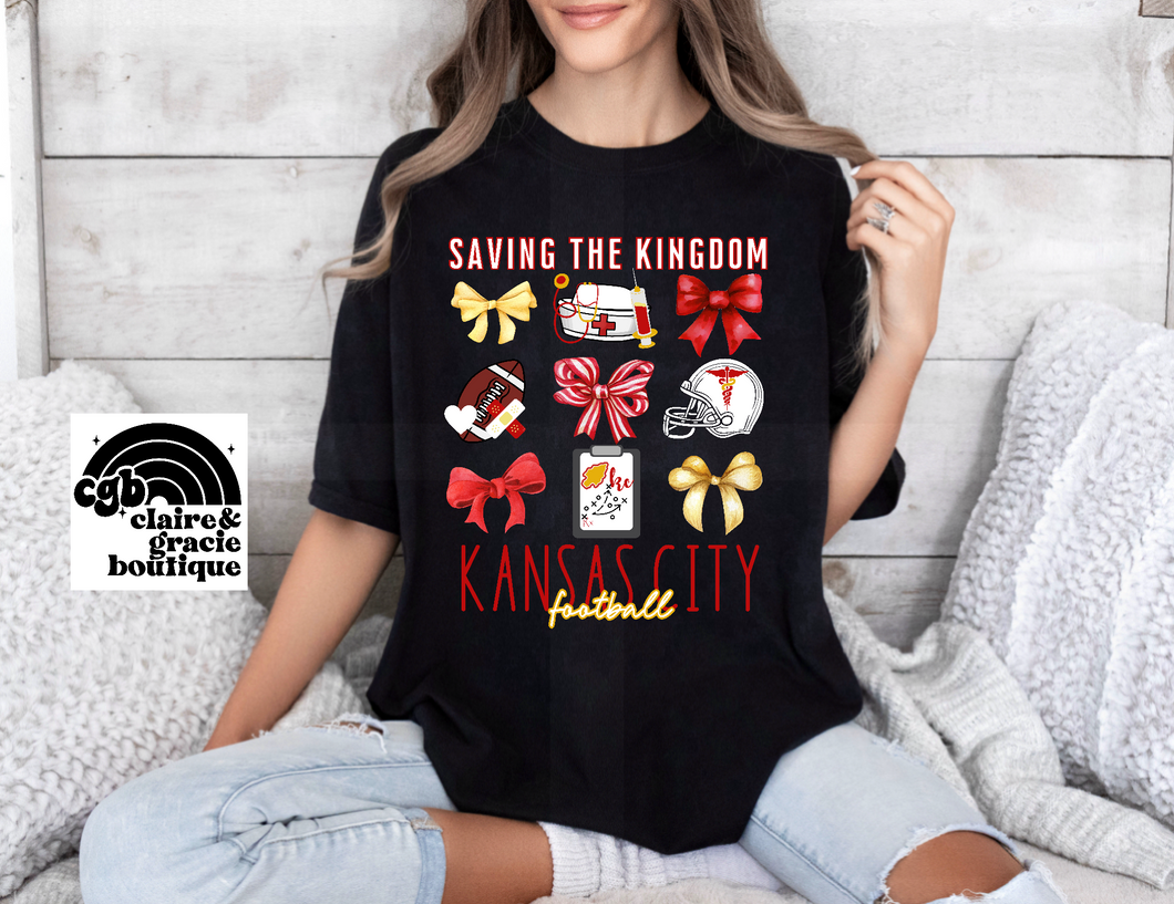 Saving the Kingdom Kansas City Football NURSE | Black NEW 2024