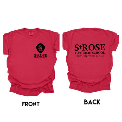 St Rose Catholic School | Bella Heather Red Short Sleeve or Long Sleeve