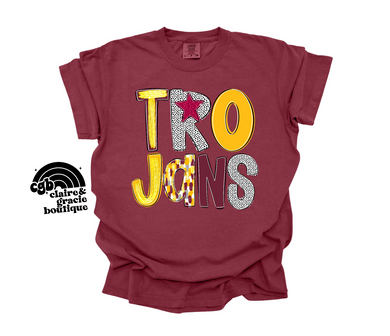 Trojans Poppy Dots Custom School | Choose your Style | Hillsboro