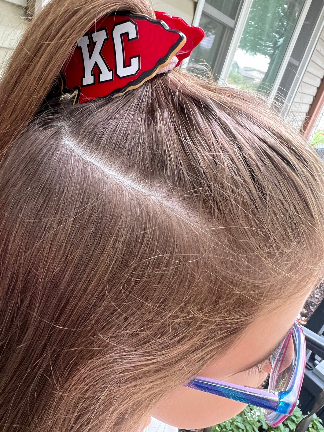 Arrowhead KC Claw Clip Hair Accessory | Kansas City