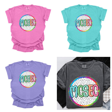 MCSEC Colorful Custom School Tee | BRIGHT