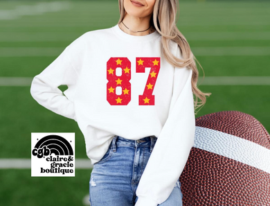 87 Stars Sweatshirt | Kansas City White Sweatshirt