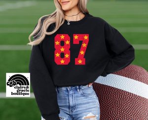 87 Stars Sweatshirt | Kansas City black Sweatshirt