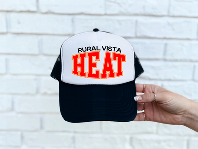 Rural Vista Heat Black Trucker Hat