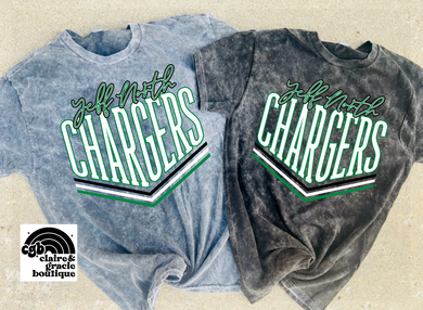 Jeff North Chargers Mineral Wash Tee |
