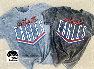 Wellsville Eagles Mineral Wash Tee |