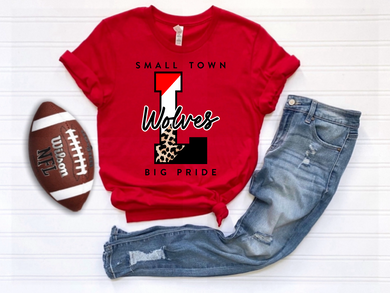Lebo Wolves Small Town Tee | RED