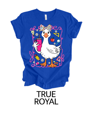 Silly Goose Teacher Tee | Royal Blue | Back to school