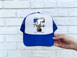 T Trojans Blue Trucker Hat