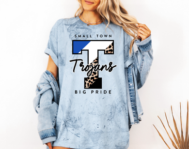 T Trojans Comfort Colors Tee | School Spirit