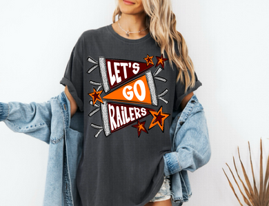 Lets Go Railers Custom Design | Pennant | Pepper
