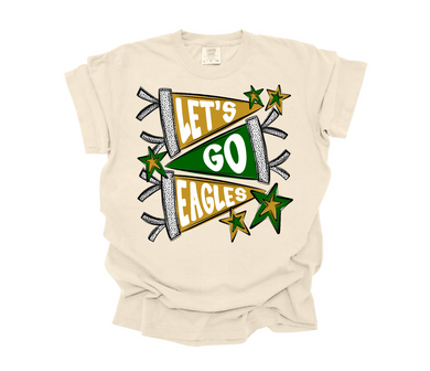Lets Go Eagles Custom Design | Pennant | Ivory