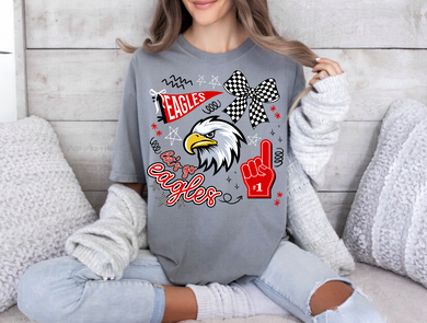 Let's go Eagles Red Doodle | Custom