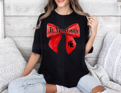 Emporia Jr.Spartans | Black/Red | bow