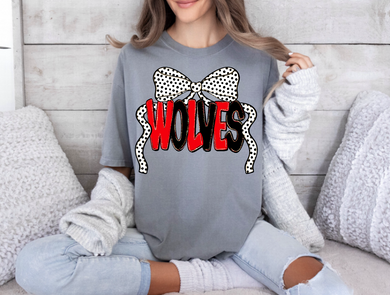 Wolves Custom Design | Bow | Granite