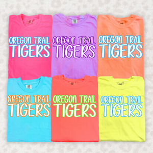 Oregon Trail Tigers Neon Brights | Choose your color