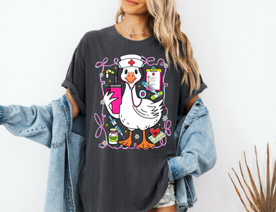Silly Goose Nurse Tee | Pepper | Back to school