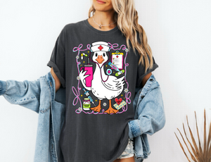Silly Goose Nurse Tee | Pepper | Back to school