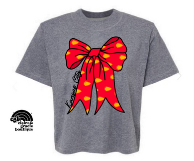 Kansas City Coquette Bow | Boxy Tee or Regular Length