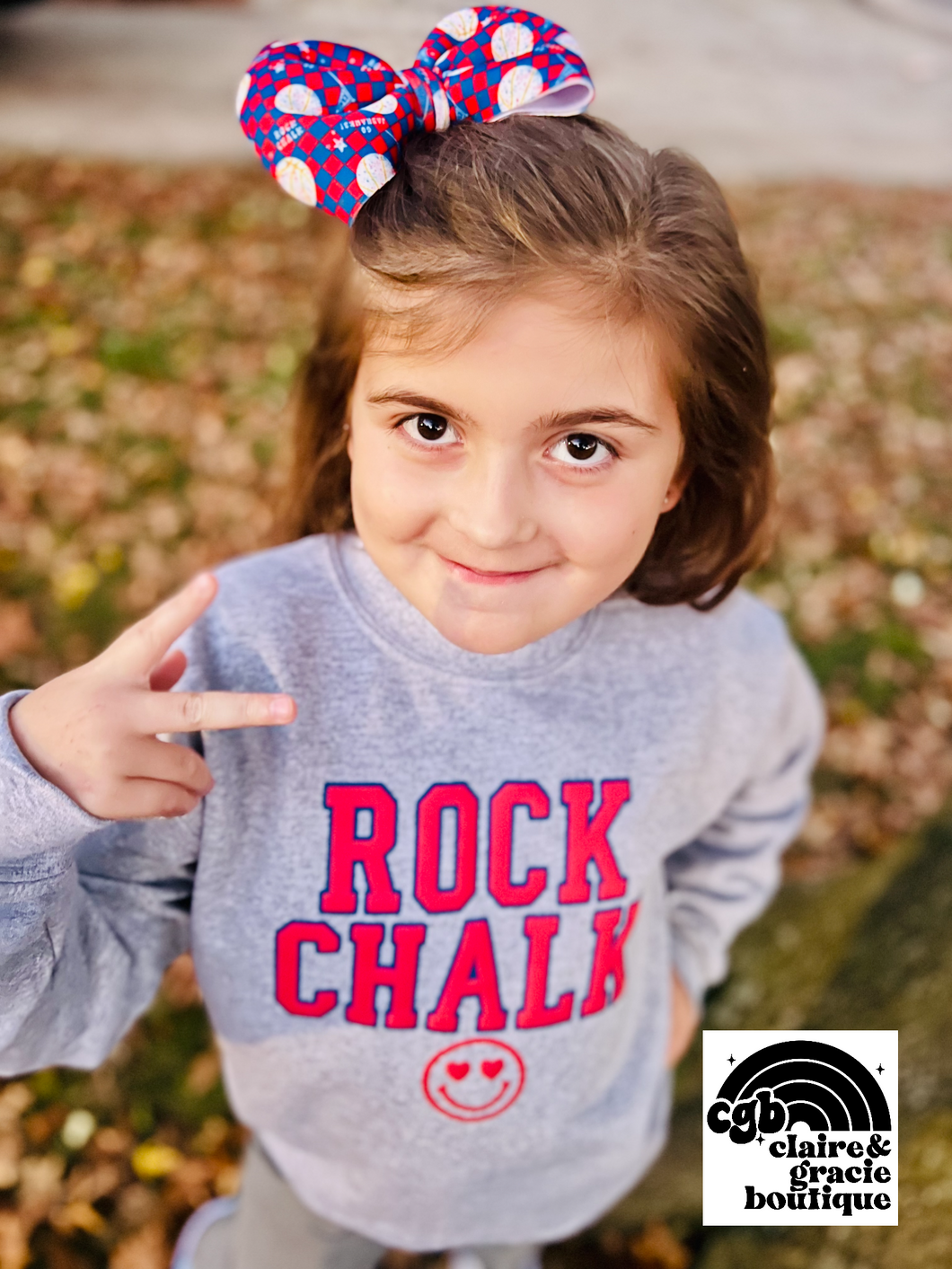 Rock Chalk Kansas Puff Design | Choose your style