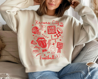 Kansas City collage ivory tee or sweatshirt