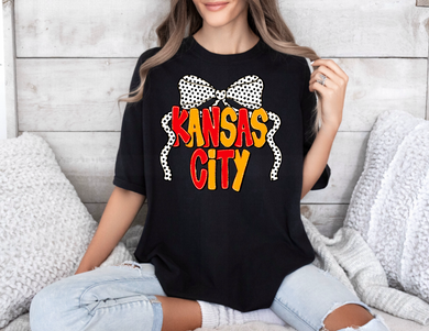 Kansas City Polka Dot Tee | Bella Canvas Short Sleeve | FREE WITH $50 PURCHASE