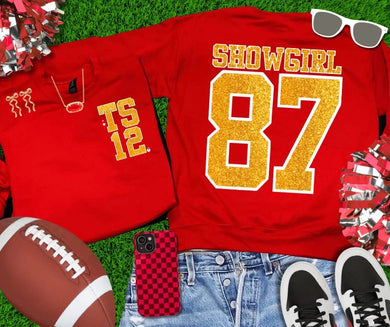 Show Girl Red Gold Faux Glitter TS12 | Kansas City