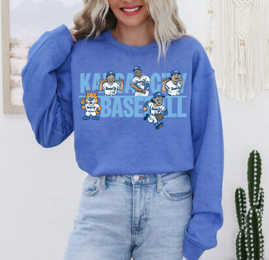 Kansas City Baseball Heather Royal Tee or Sweatshirt | Players