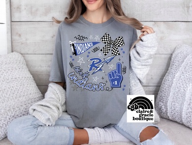 Lets go Indians | Royal Doodle | Custom