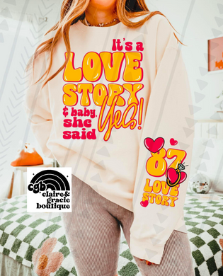 Love Story sweatshirt | White
