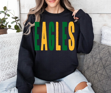 Olpe Eagles oversized grunge Tee Sweatshirt | Black