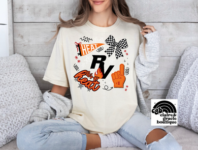 Rural Vista Heat Cougars | doodle | Custom| Ivory