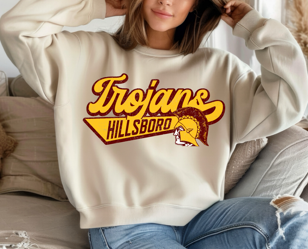Hillsboro Trojans | Varsity | Custom| Ivory