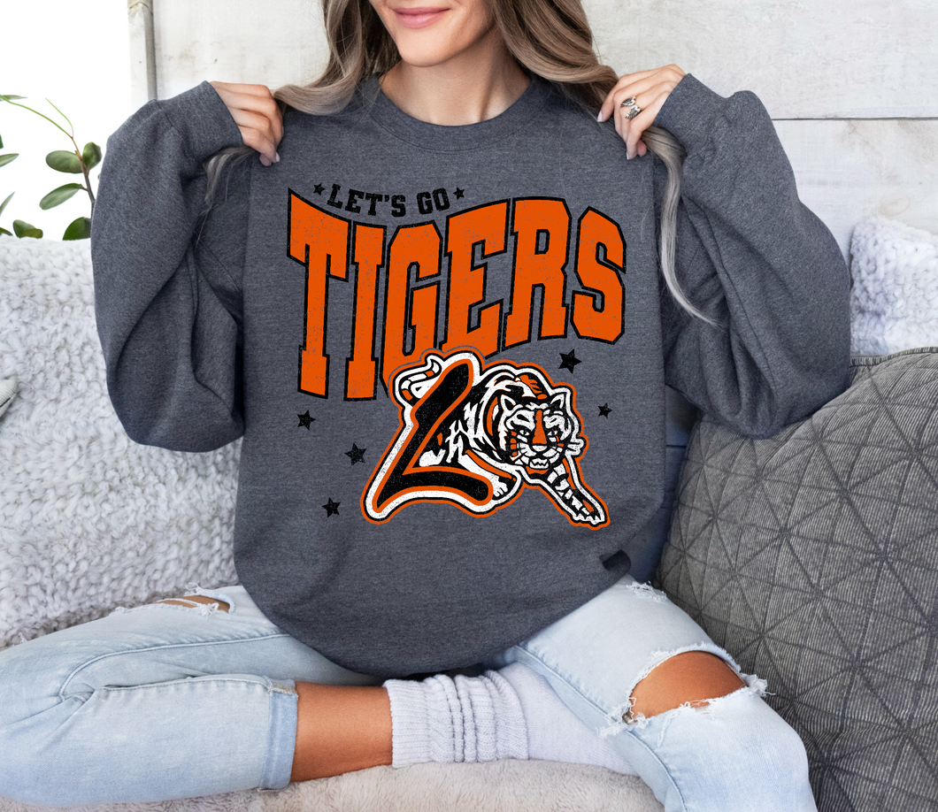 Lyndon Tigers Tee or Sweatshirt | heather dark grey