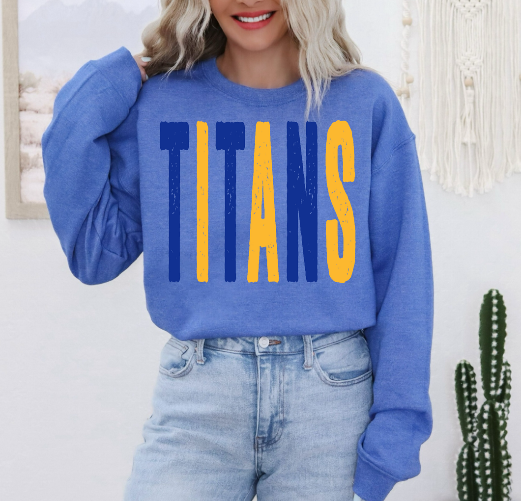 Titans Tee or Sweatshirt | royal blue/yellow