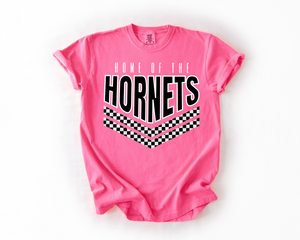 Home of the Hornets Checkered Tee or Sweatshirt | PINK IT OUT