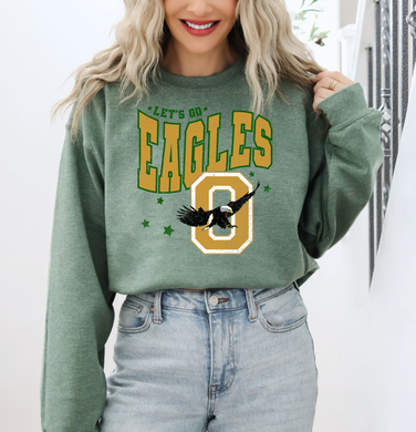 Olpe Eagles | Star Tee or Sweatshirt | green/white