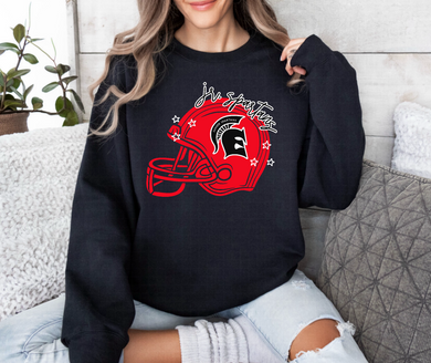 EMS Jr. Spartans Football Sweatshirt | BLACK