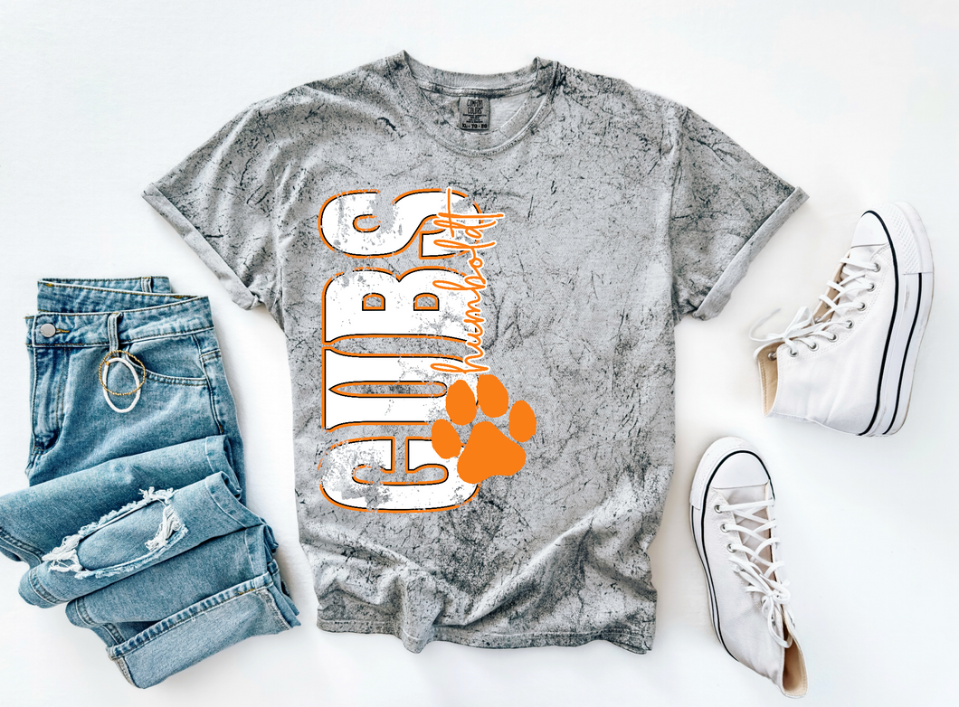 Humboldt Cubs Vertical Tee or Sweatshirt | Colorblast SMOKE