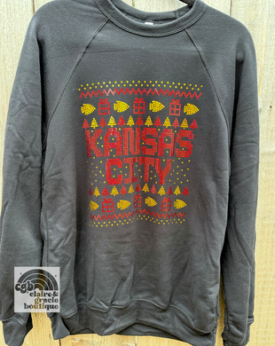 Kansas City Ugly Sweater | Black Spangle