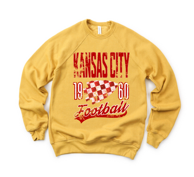 KC checkered arrowhead | Heather Mustard