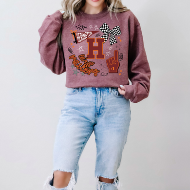Herington Railers Tee or Sweatshirt | heather maroon