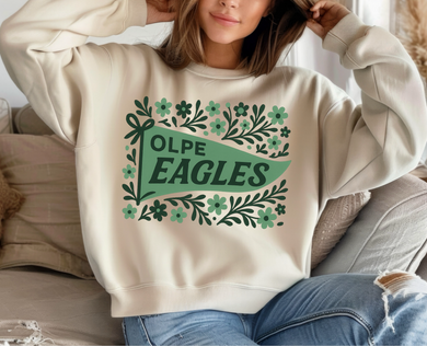 Olpe Eagles | floral | Custom| Ivory