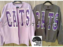 Cats Kansas State sleeve SPLIT CARDIGAN SWEATSHIRT | Kstate Wildcats