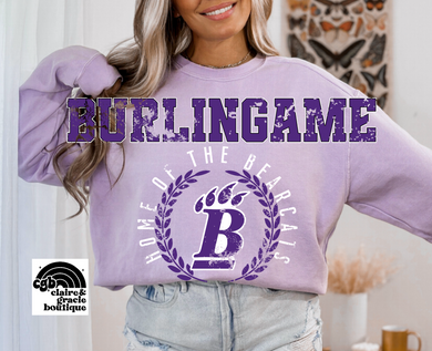 Burlingame Bearcats Crest Sweatshirt |