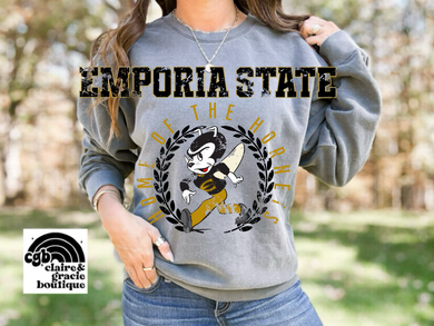 ESU HORNETS GREY crest Sweatshirt |
