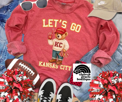 Let's Go Kansas City Bear Tee or Sweatshirt |