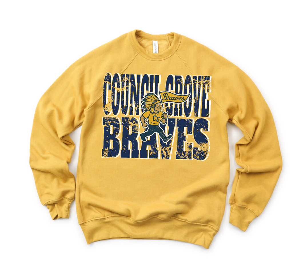 Council Grove Braves tee or sweatshirt | Cartoon